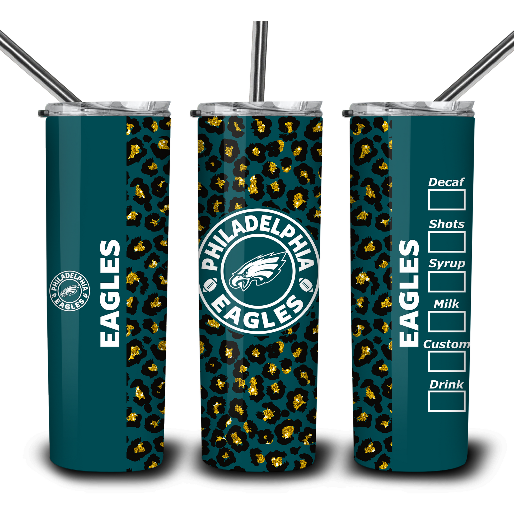 Philly Eagles Hydro Dip Tumblers 