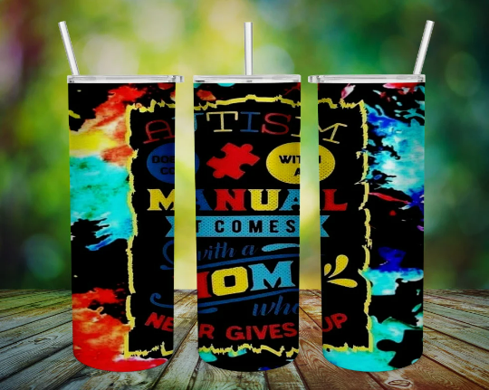 Autism Awareness Inspired Tumbler, Autism Tumbler, Autism Awareness