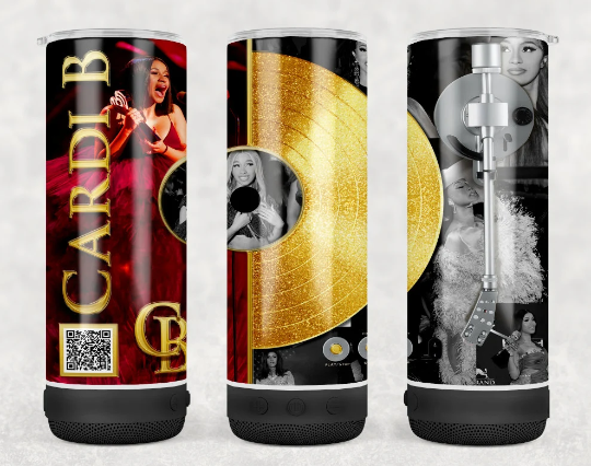 R&B Music Artist Bluetooth Speaker Tumblers