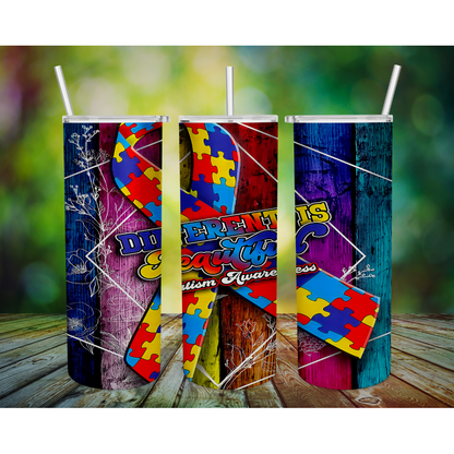 Autism Awareness Inspired Tumbler, Autism Tumbler, Autism Awareness