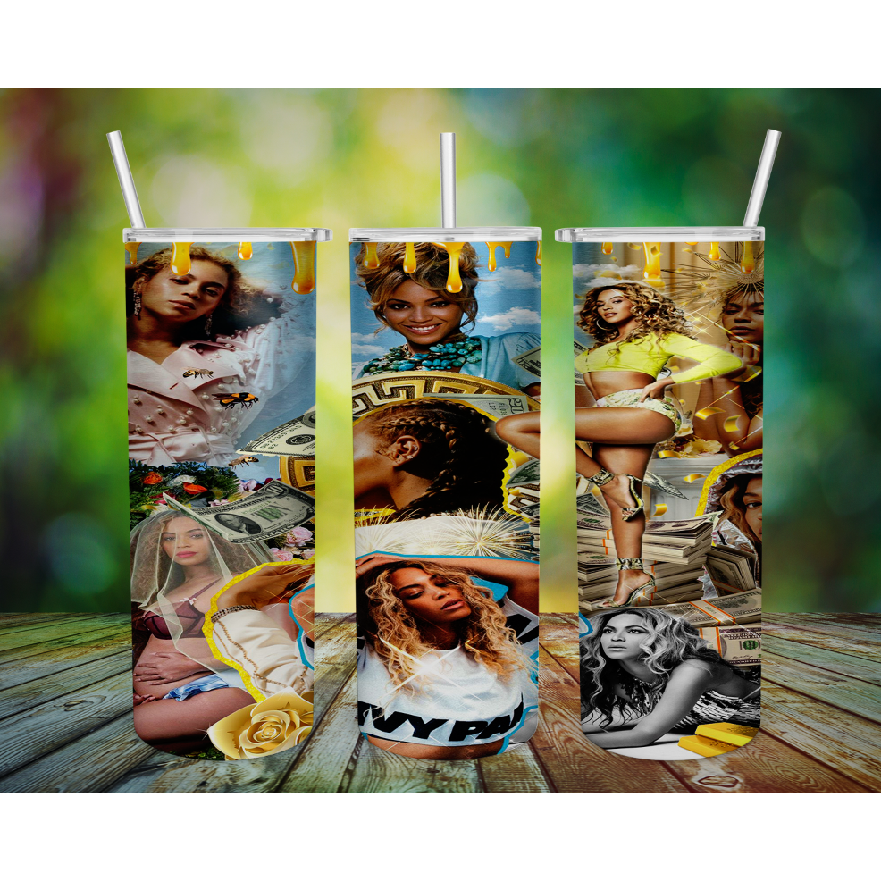 R&B Inspired Tumbler, Cardi B, Mary J Blige, Prince, Whitney Houston, Beyonce, Bad Bunny