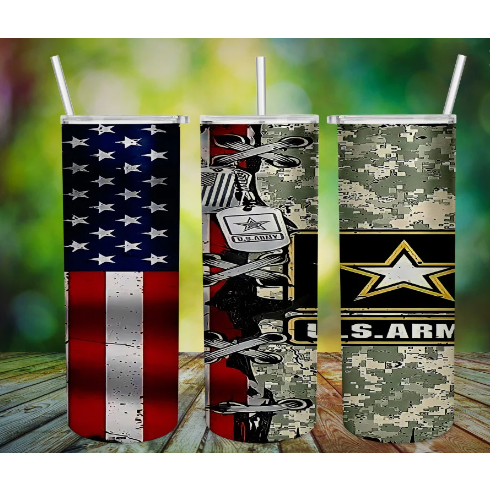 US Army, US Navy, US Marine Tumblers