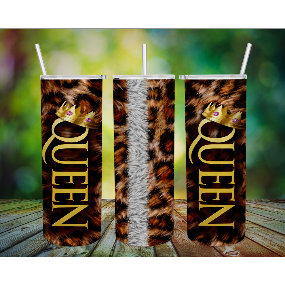 Queen Textured Tumbler,  20oz Stainless Steel Tumbler